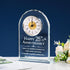 25th Wedding Anniversary  Glass Clock Gift